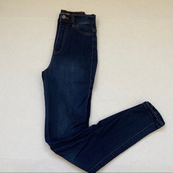 FASHION Nova Dark Blue High-Rise Skinny Jeans - COPY - Picture 2 of 7